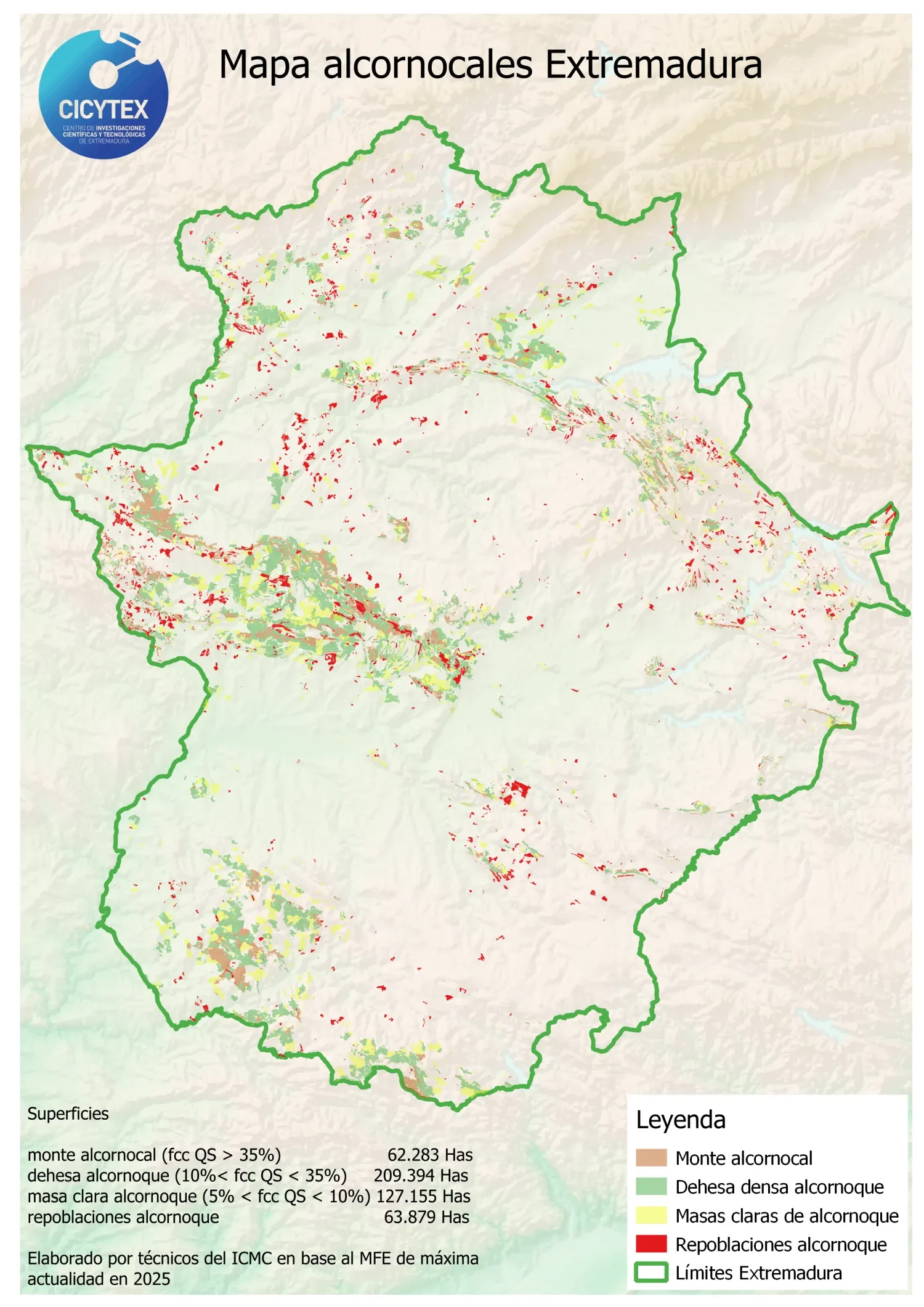 Mapa QS Extremadura 2025